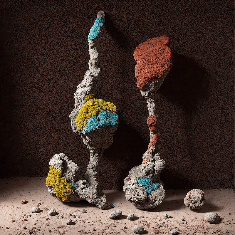 Escultura digital de colores