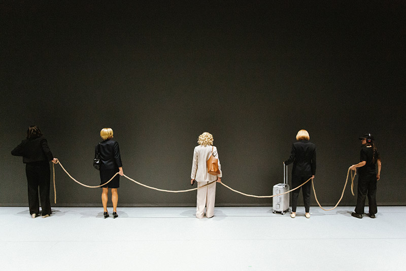 Risa canibal - Imagen de obra de teatro con 4 mujeres en escena