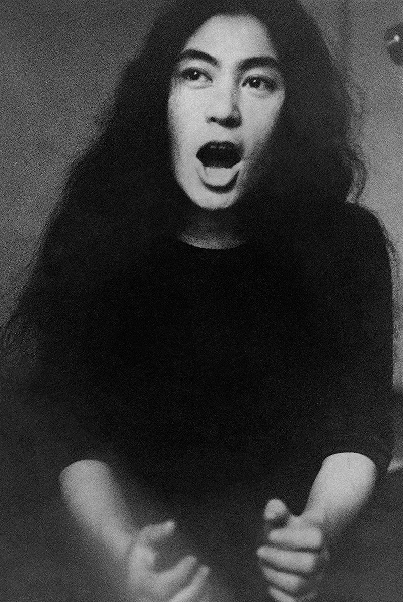 Retrato de Yoko Ono