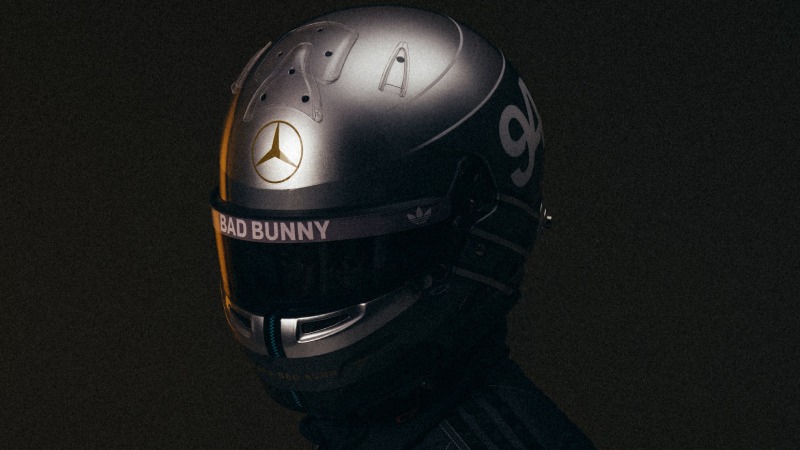 adidas, Mercedes y Bad Bunny nos dan motorcore retro