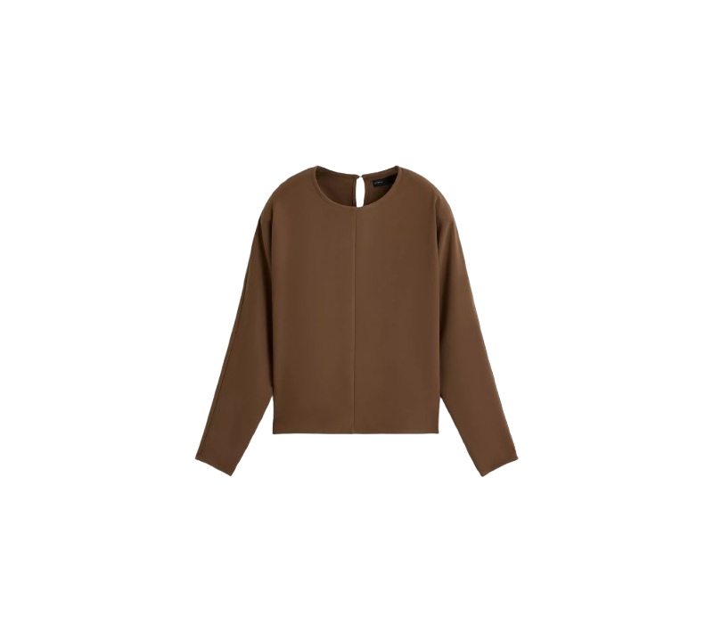 camisa grande color marrón lefties