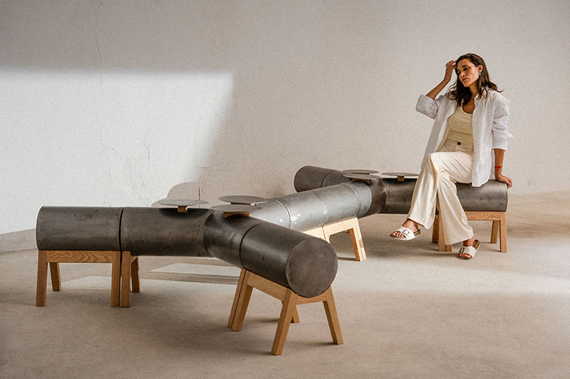 Fer Figueroa, diseñador, presenta Kitto, sistema modular de madera y acero