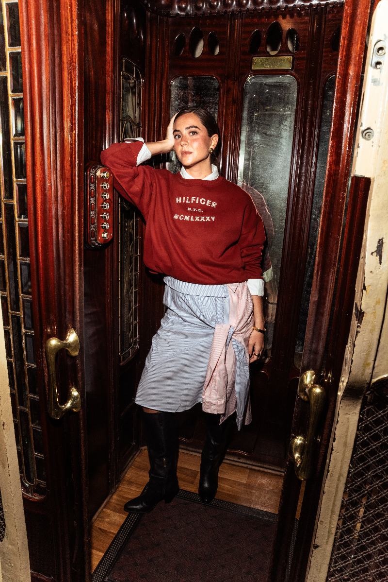 look aron piper evento tommy Hilfiger otoño 2025