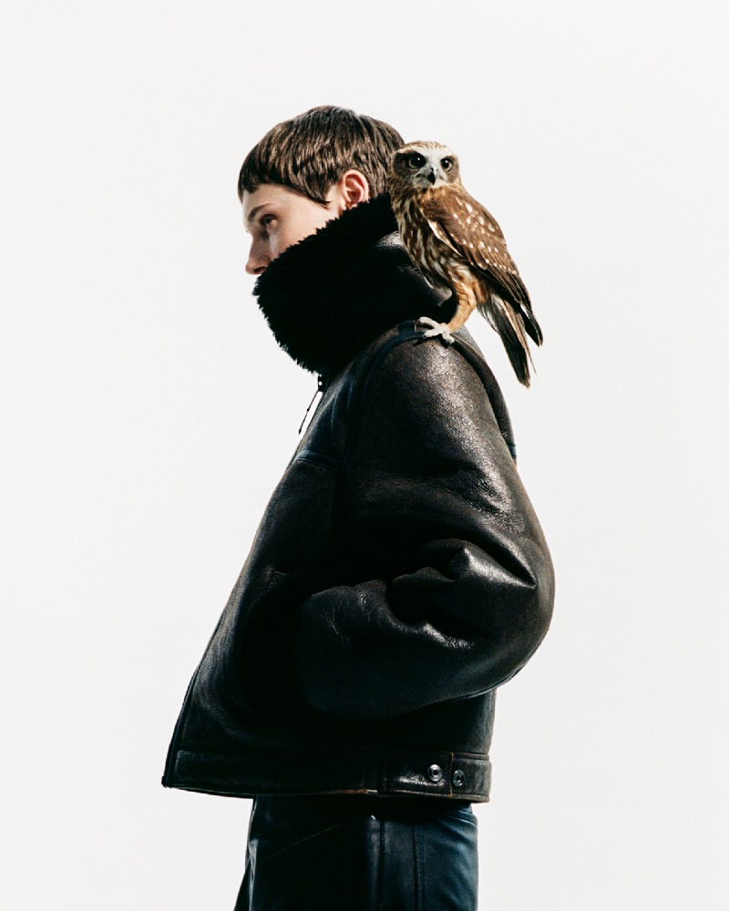 prendas abrigos piel unisex colección Samsøe Samsøe Schott Nyc