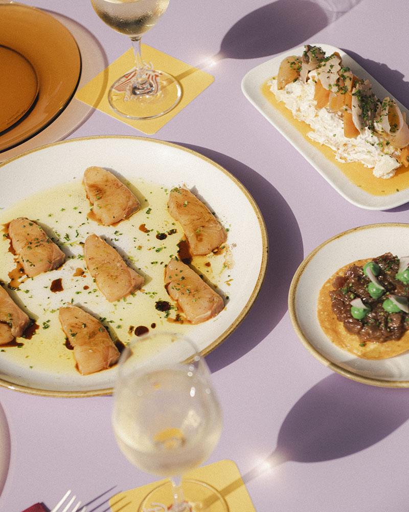 Platos del Restaurante Bonavista en Barcelona, muestra de su propuesta gastronómica y de coctelería