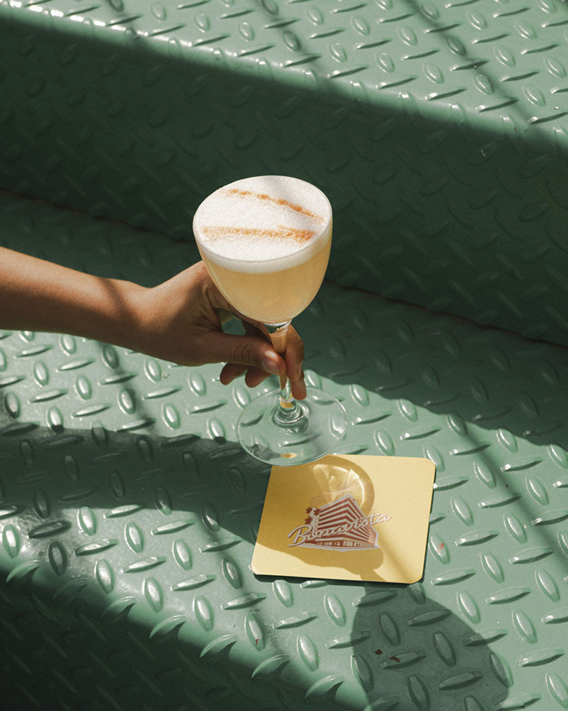 Cóctel del Restaurante Bonavista en Barcelona, parte de la carta de coctelería del local.