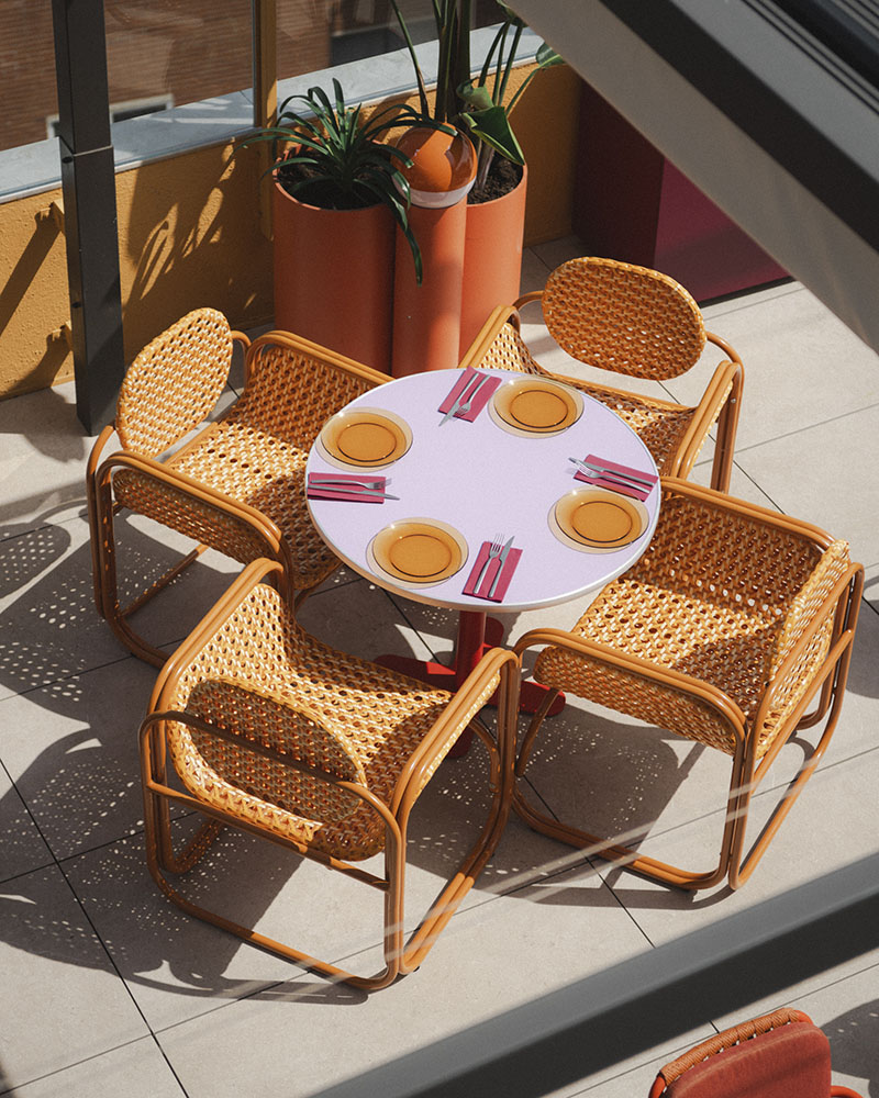 Terraza del Restaurante Bonavista en Barcelona, espacio de coctelería con vistas a la ciudad