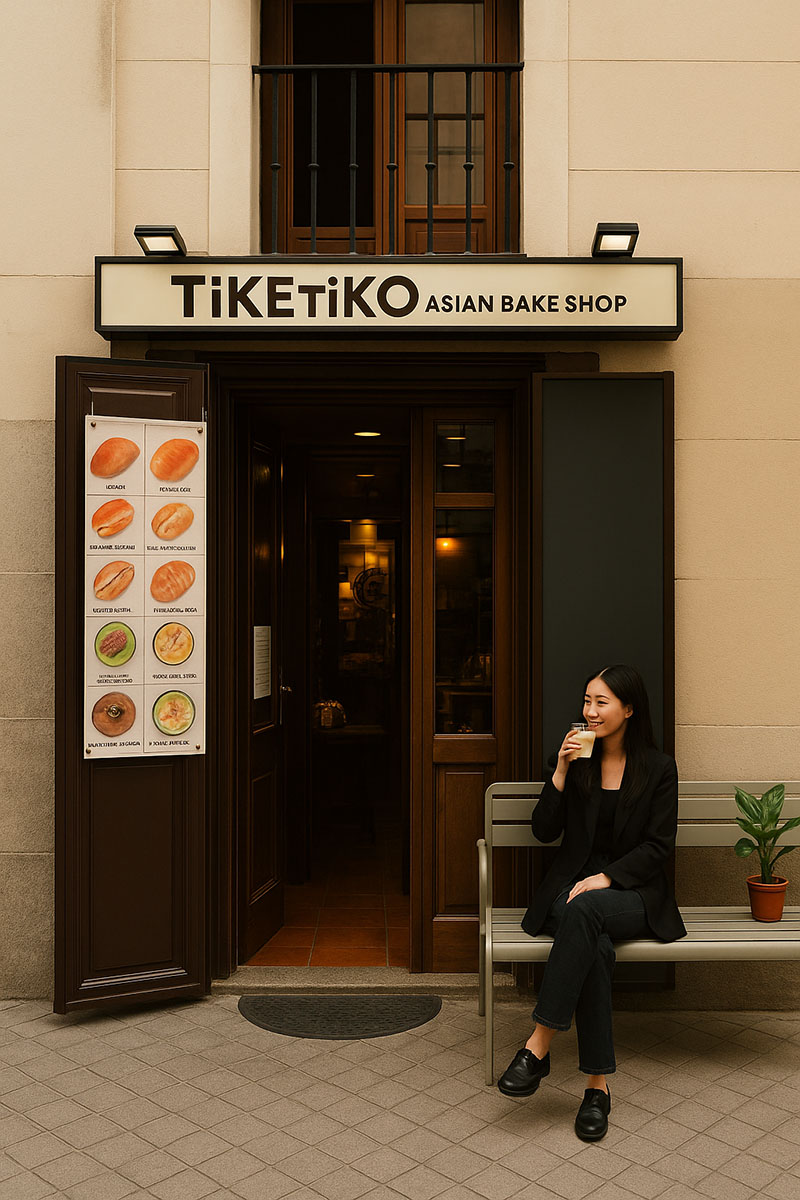 Tiketiko pastelería-panadería: la entrada a la pastelería