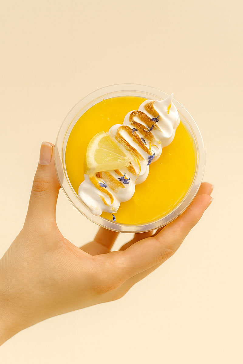 Tiketiko pastelería-panadería: uno de sus postres con merengue de limón