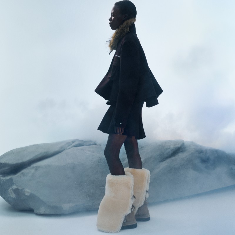 Ugg X Sacai colaboración botas de invierno moda urbana