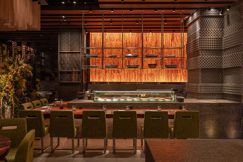 Zuma Madrid menú Omasake Signature: interior del restaurante