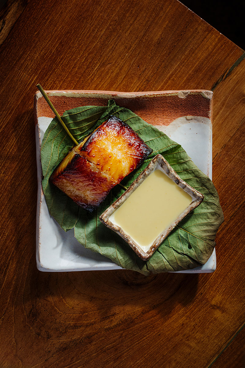 Zuma Madrid menú Omasake Signature: bacalao negro marinado en miso