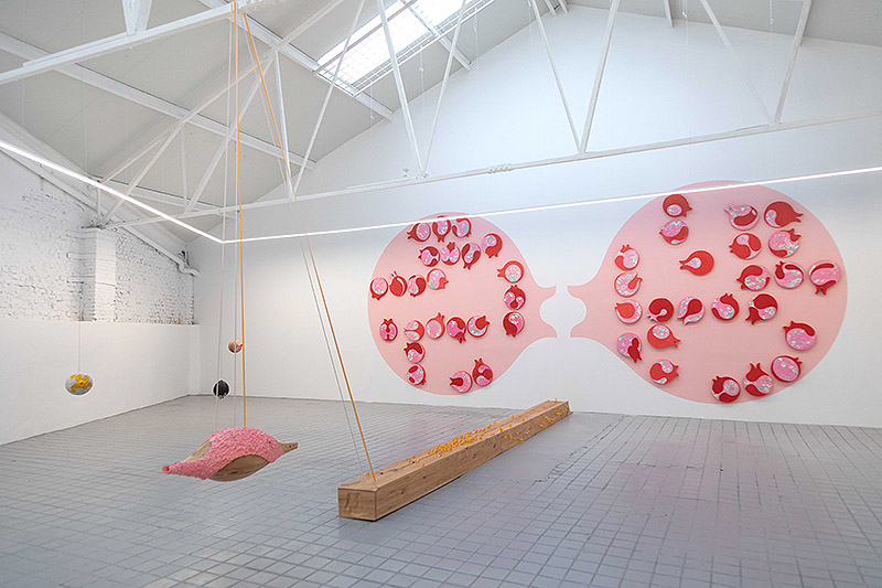 Bianca Barandun - vista de la exposición "Hollow Bones"