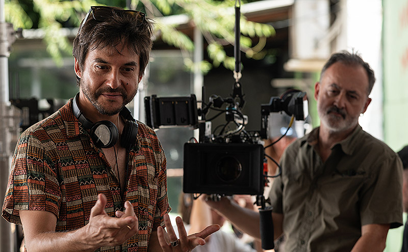 Ciudad sin sueño - retrato en el rodaje del director Guillermo Galoe