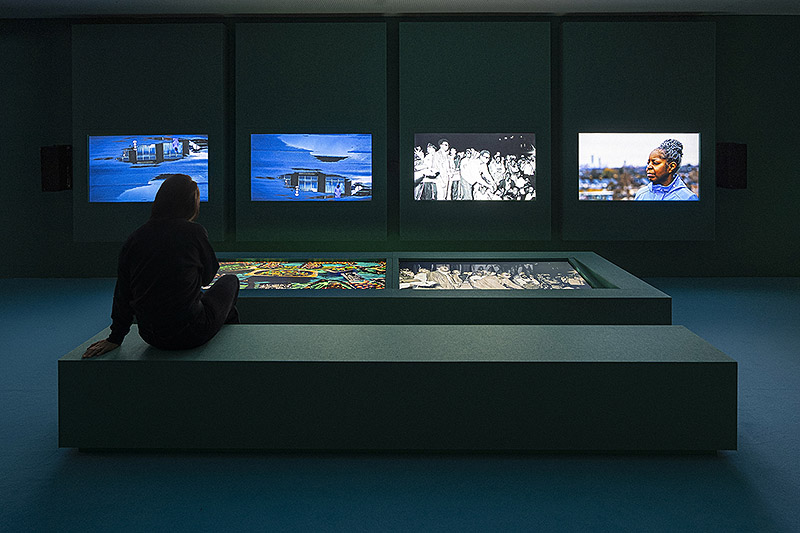 Vista de la videoinstalación