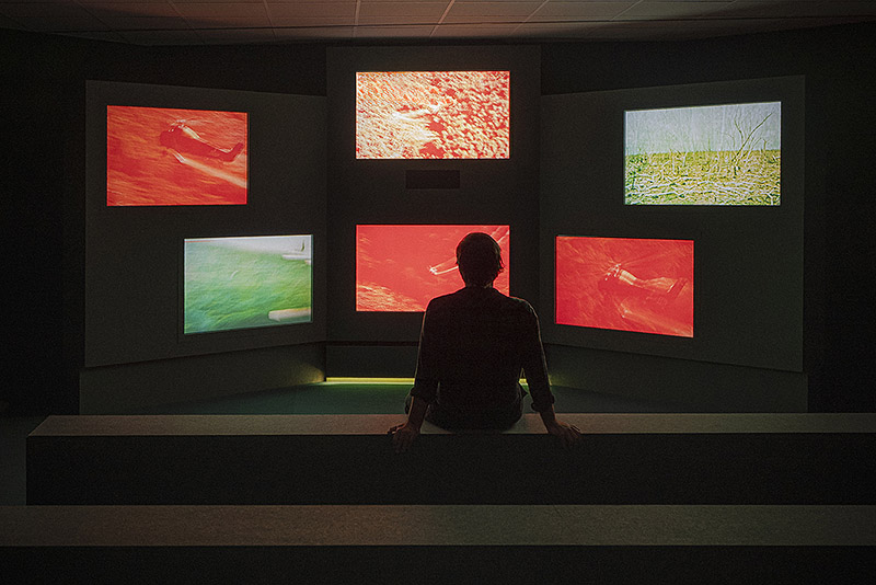 Vista de la videoinstalación