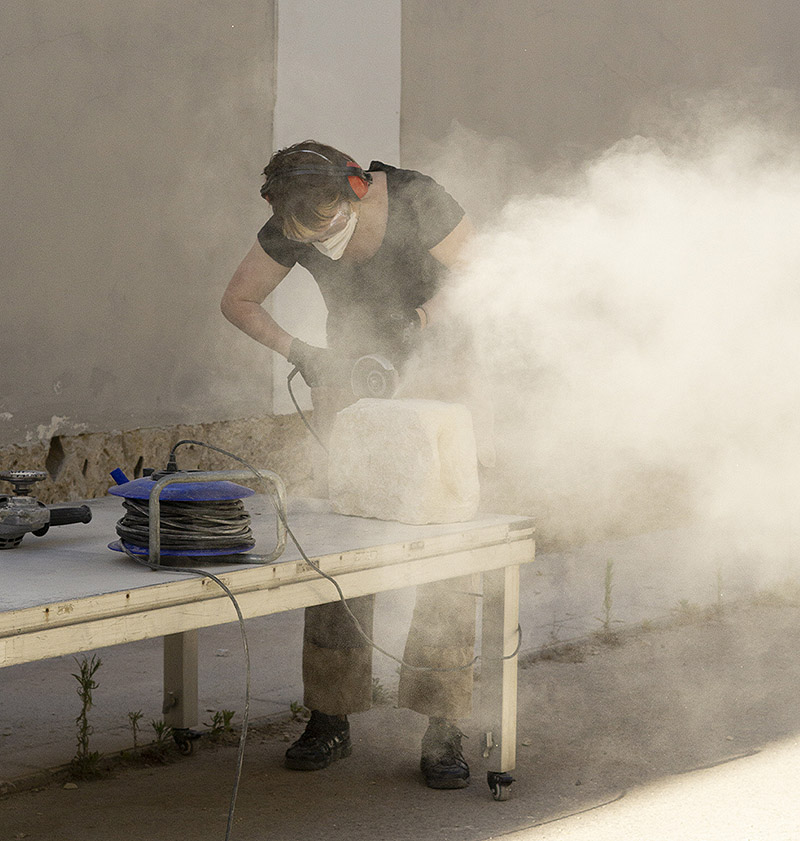 Foto de un proceso de trabajo.