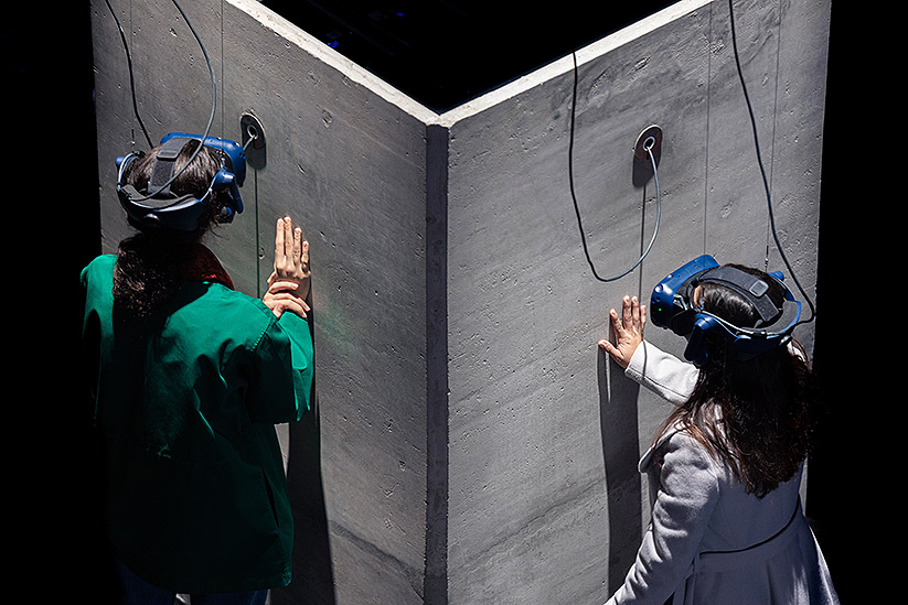 Vista de una exposición interactiva.