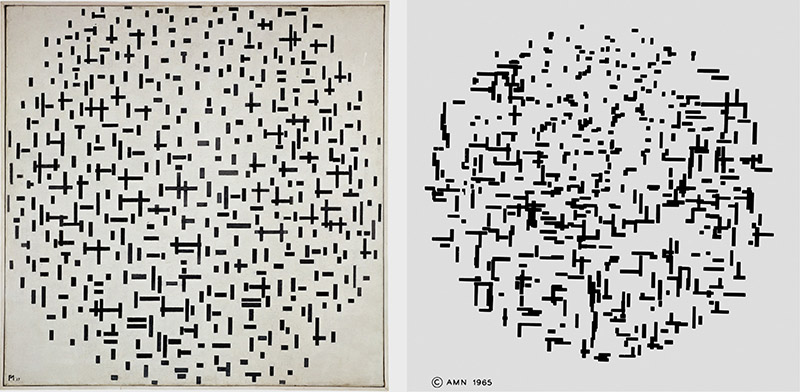 Imagen generativa en blanco y negro