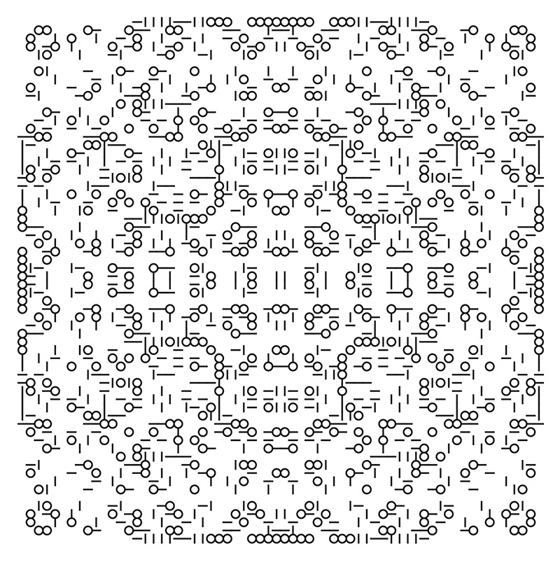 Vista de mosaico generativo