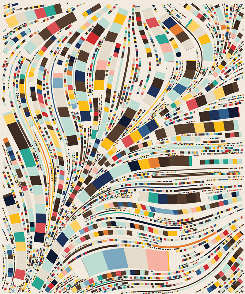 Imagen con bits de diferentes colores