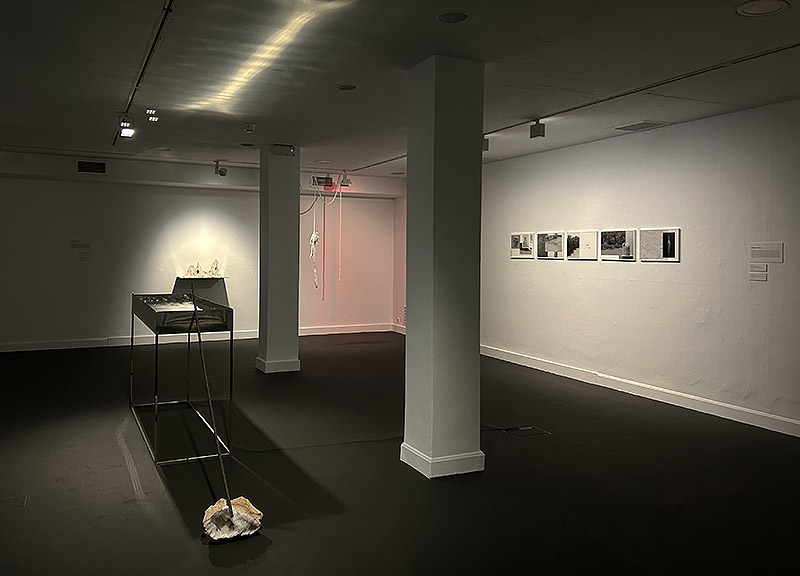 Vacío Ritual, Rito Pleno - vista de la exposición en la sala Amadís