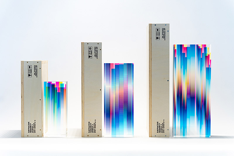 Vitrium de Felipe Pantone: colección de esculturas cinéticas que exploran la interacción del color a través del movimiento