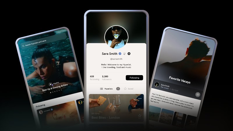 aplicación móvil organizar listas hypelist