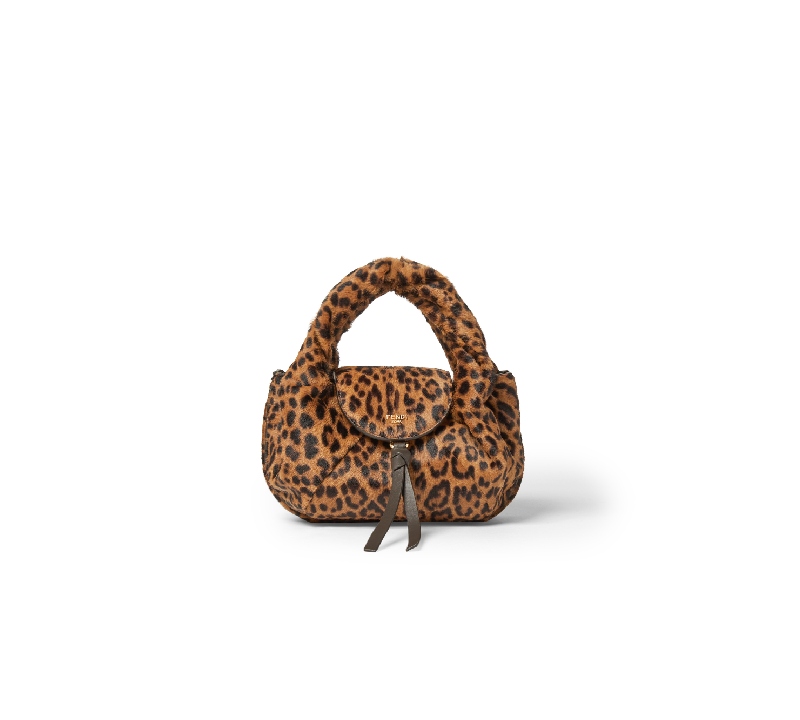 bolso mini cuero spy bag fendi leopardo
