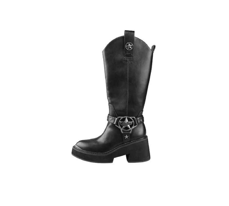 botas negras otoño invierno colección buffalo