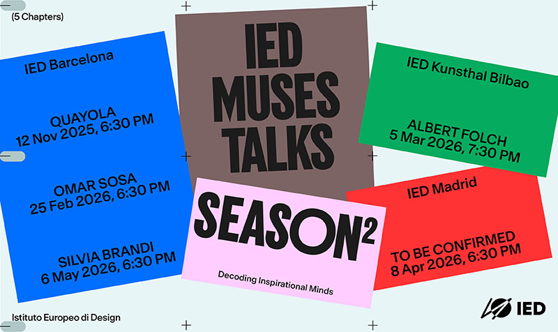 IED MUSE TALKS: cartel de las charlas
