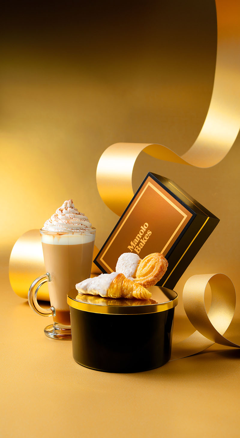 Manolo Bakes, campaña Navidad: Coco & Caramel Latte