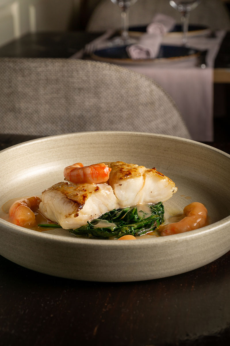 Restaurante Infame Madrid: merluza de pincho con gambas