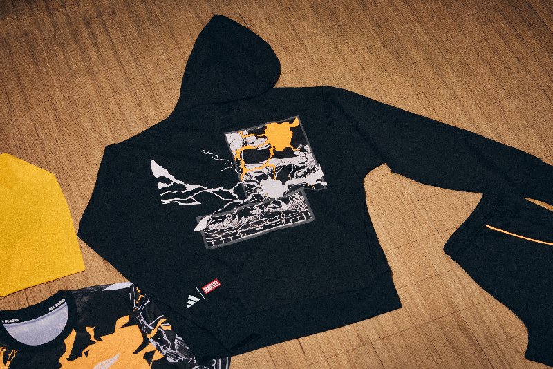 ropa dibujos cómic adidas real madrid marvel all blacks