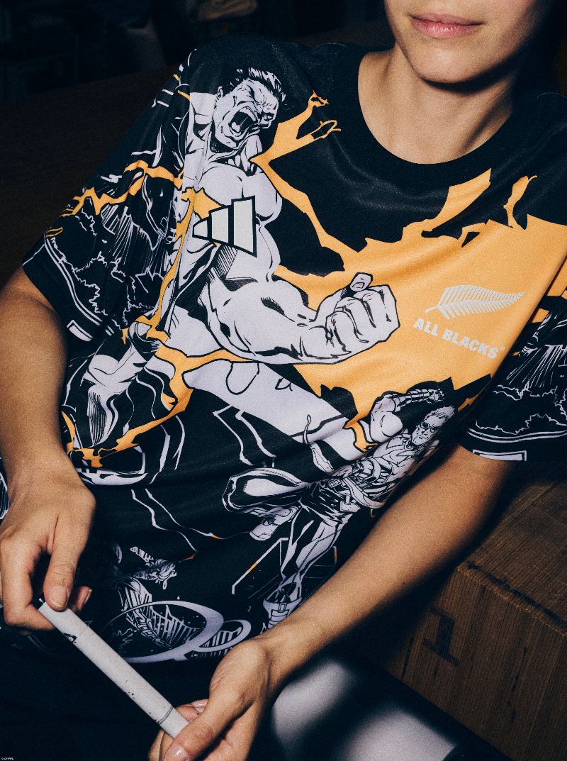ropa dibujos cómic adidas real madrid marvel all blacks