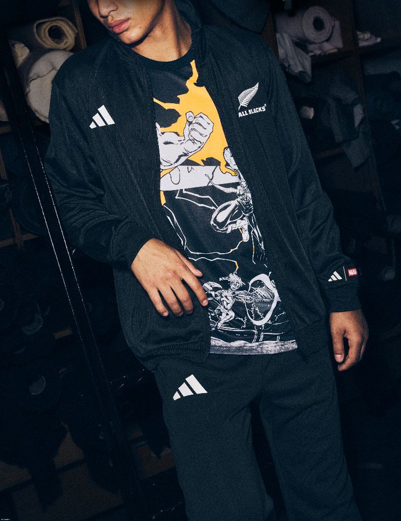 ropa dibujos cómic adidas real madrid marvel all blacks