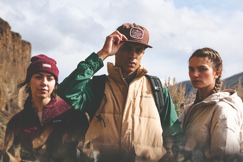 ropa técnica estilo colección fw25 columbia