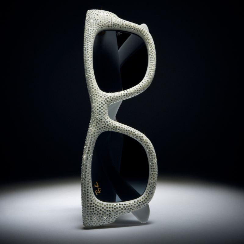 Ray-Ban Wayfarer Puffer Crystal gafas de sol con diamantes moda urbana