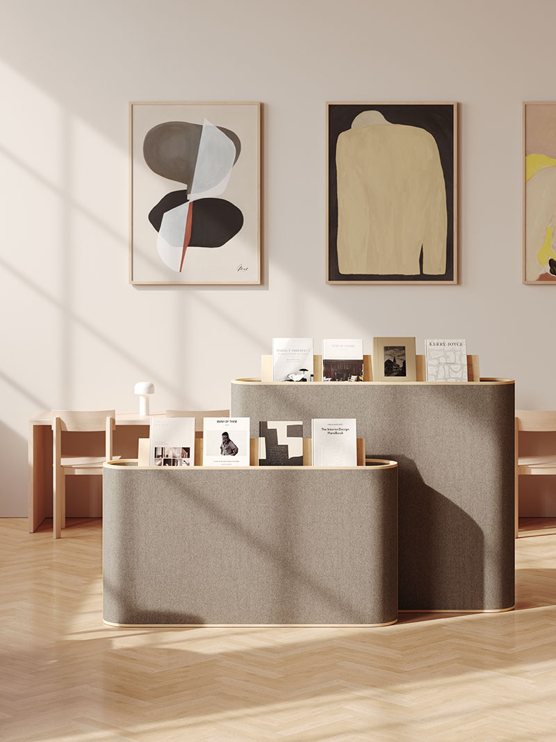 Giro, biombo acústico de Zilenzio diseñado por Yonoh