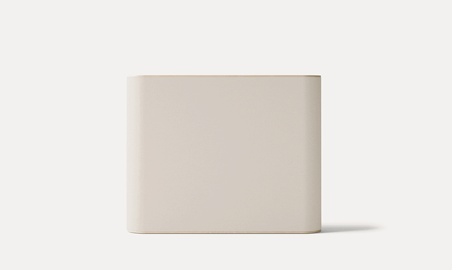 Giro, biombo acústico de Zilenzio diseñado por Yonoh, en distintos acabados