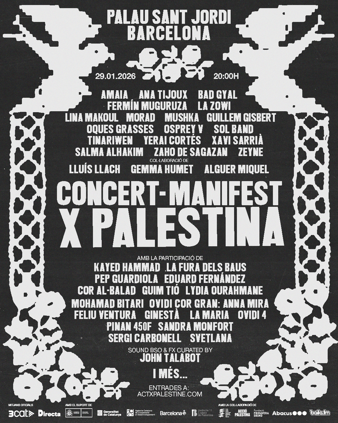 Bad Gyal, Morad y Amaia dan un conci por Palestina en Barna