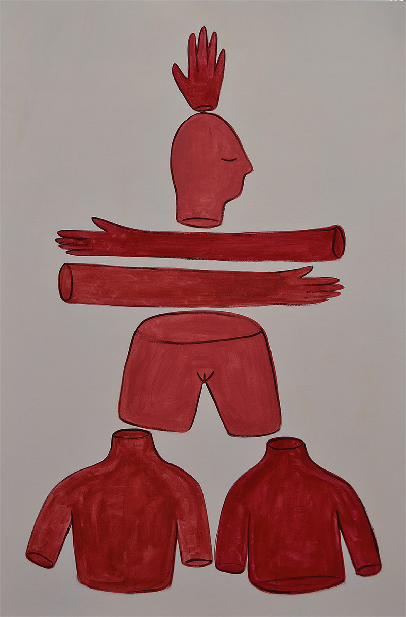 La artista Rosalía Banet presenta Life after love - Serie de dibujos y collages de partes delk cuerpo humano