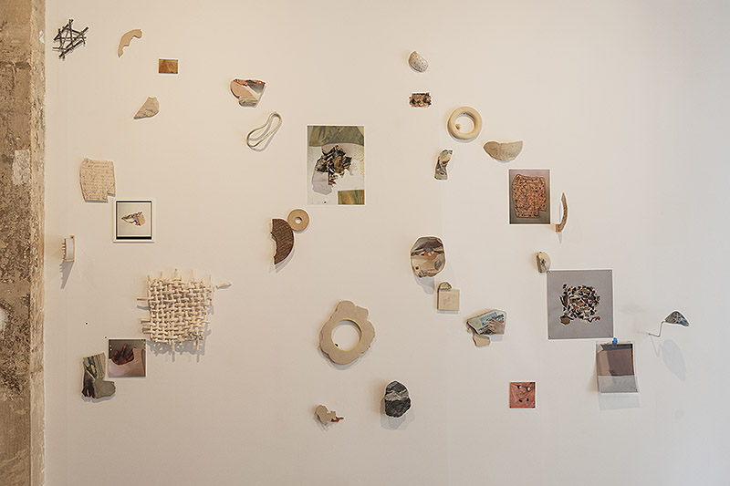 Vista del collage de pared