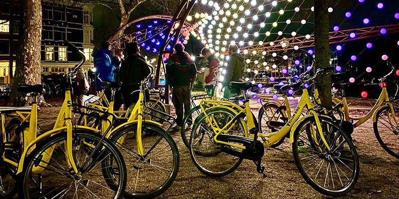Amsterdam Light Festival: el tour con bicis