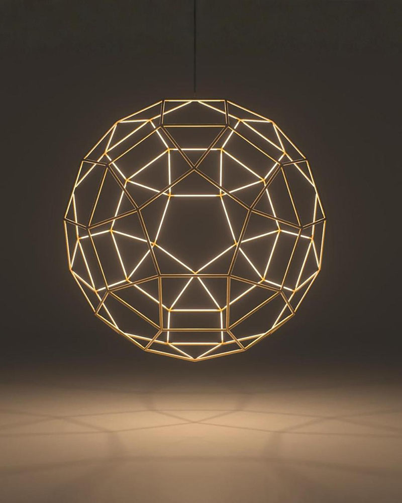 International Design exhibe la luminaria The Rhombi de Studio Willem como pieza de su línea de diseño coleccionable