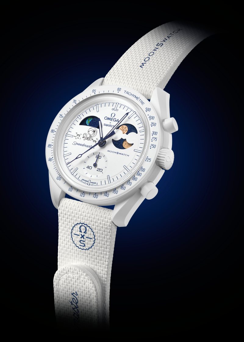 Nuevo reloj Omega X Swatch Mission to Earthphase Moonshine Gold Cold Moon