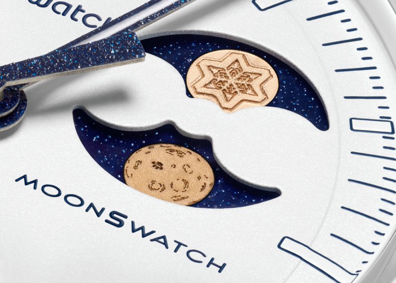 Nuevo reloj Omega X Swatch Mission to Earthphase Moonshine Gold Cold Moon