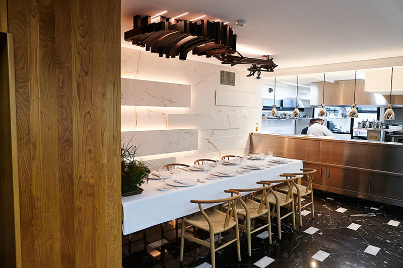 A’Barra: así es comer en la cocina de un estrella Michelin