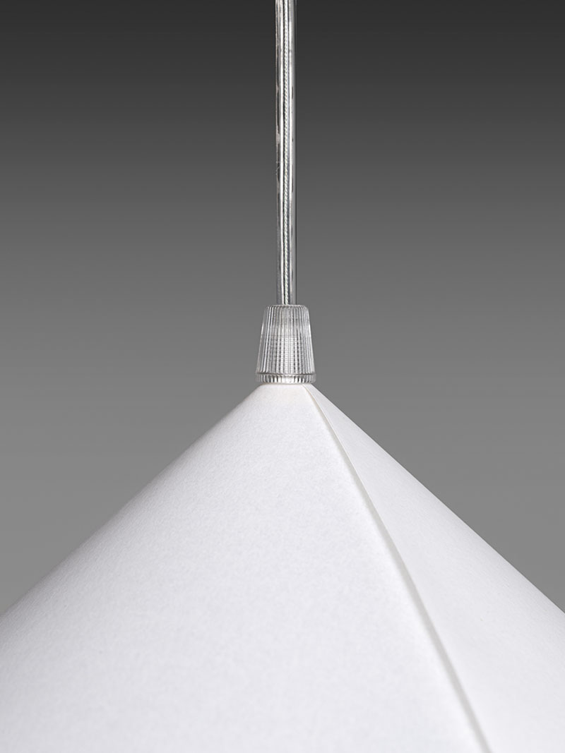 Stapleless: lámparas de papel sin estructura por Penadés