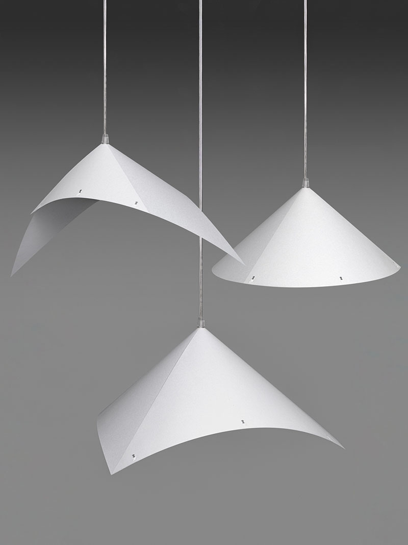 Stapleless: lámparas de papel sin estructura por Penadés